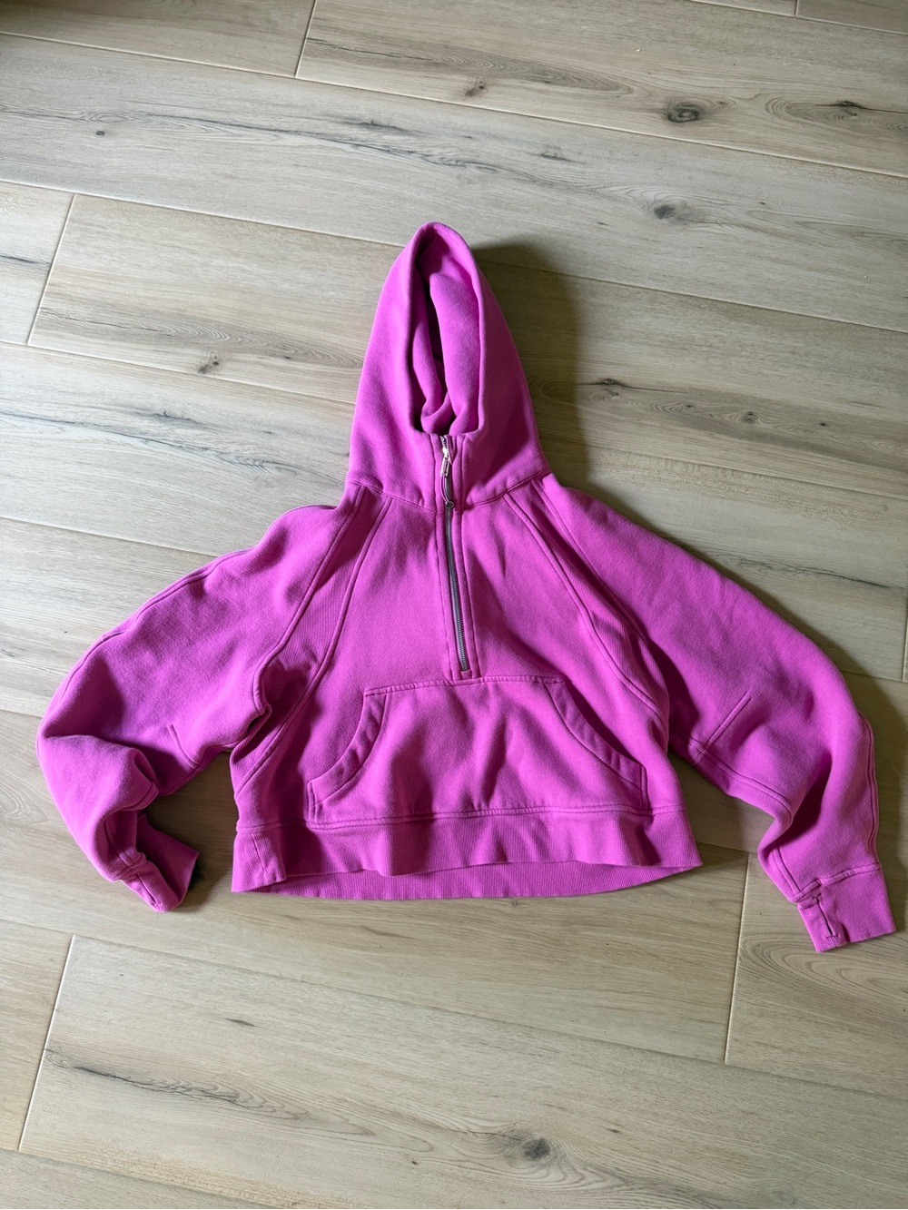 Lululemon Scuba Pink Half-Zip Hoodie
